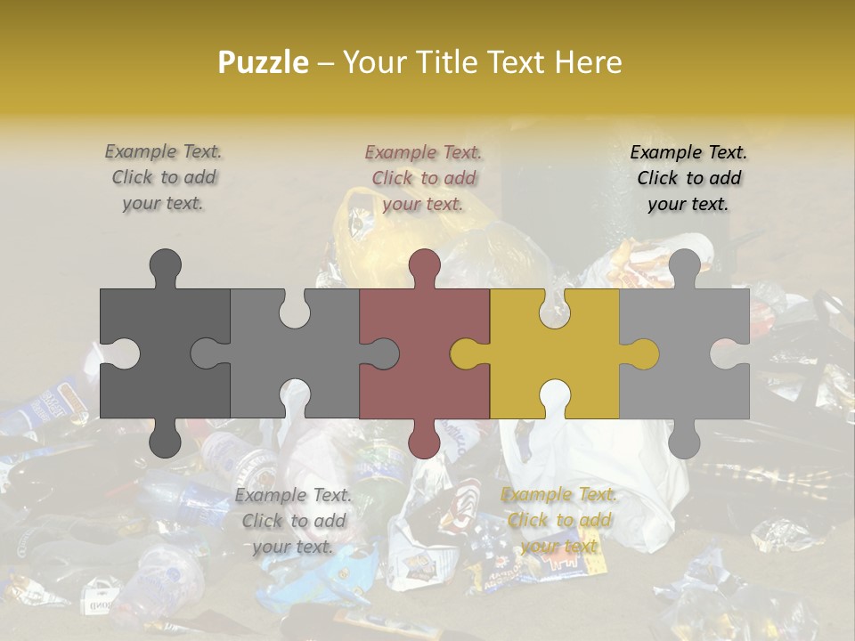 Stone Fill Polluting PowerPoint Template