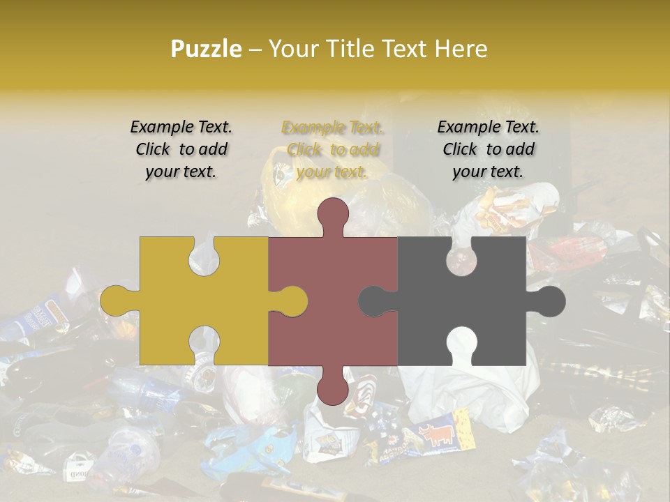 Stone Fill Polluting PowerPoint Template