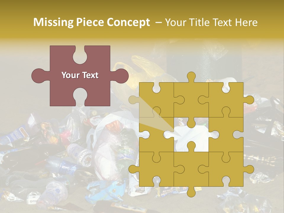 Stone Fill Polluting PowerPoint Template