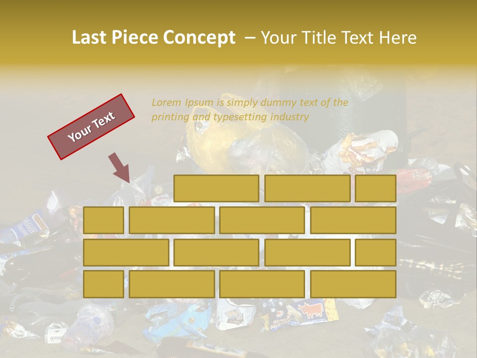 Stone Fill Polluting PowerPoint Template