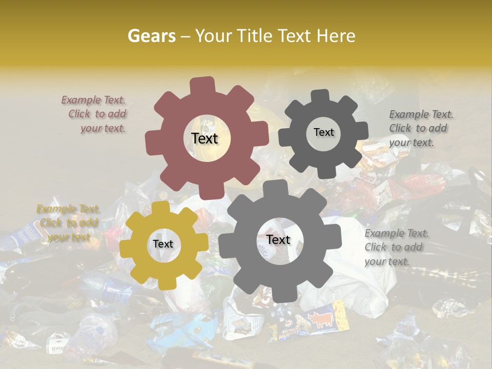 Stone Fill Polluting PowerPoint Template