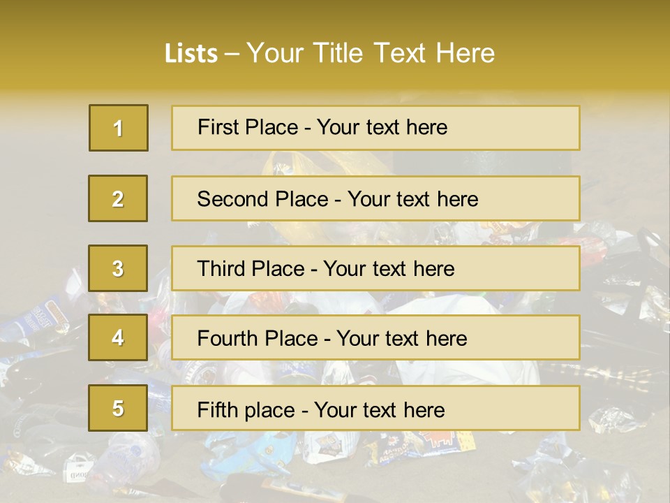 Stone Fill Polluting PowerPoint Template