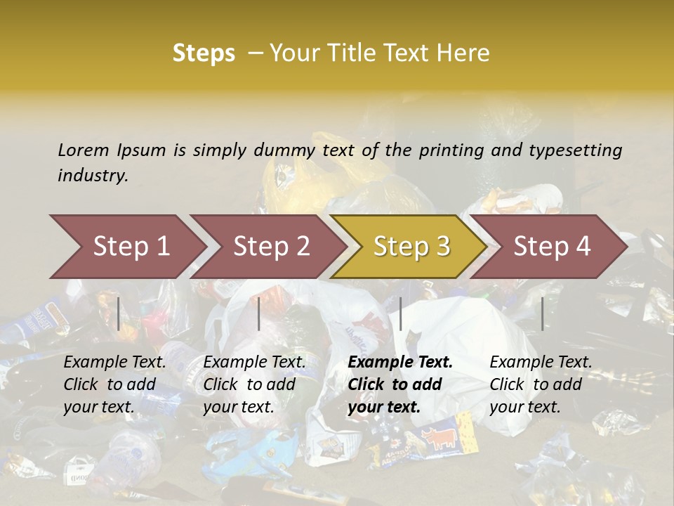Stone Fill Polluting PowerPoint Template
