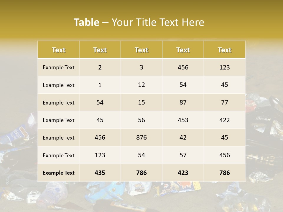 Stone Fill Polluting PowerPoint Template