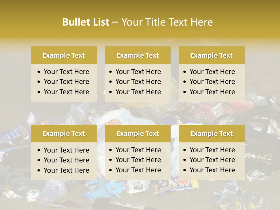 Stone Fill Polluting PowerPoint Template