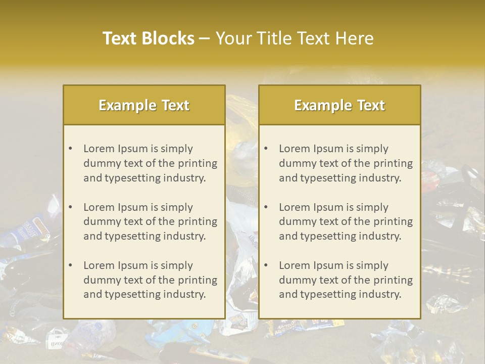Stone Fill Polluting PowerPoint Template