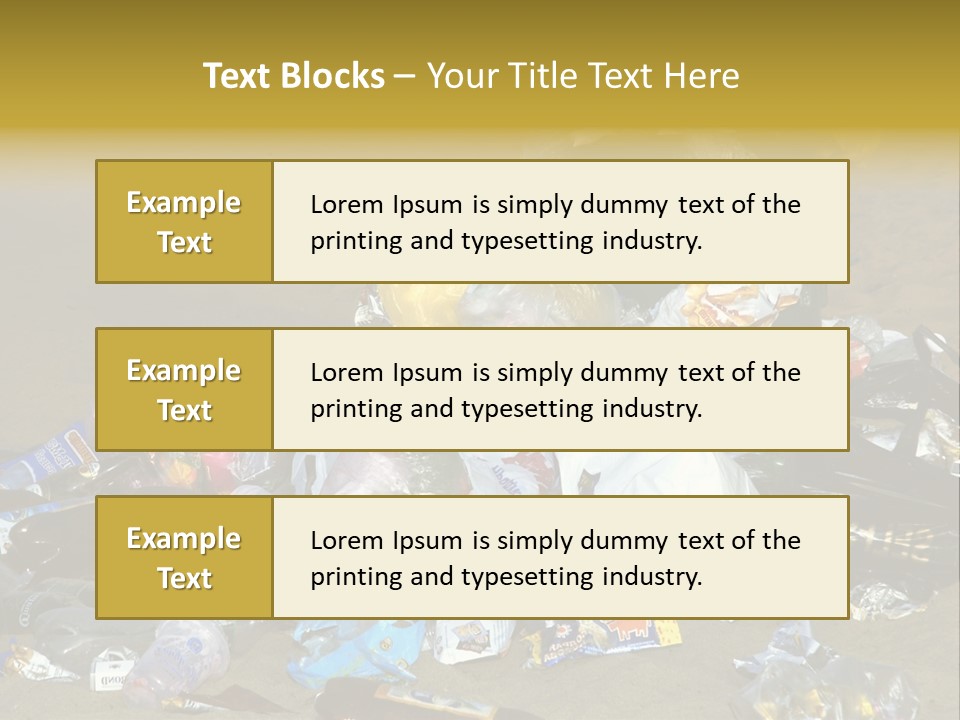 Stone Fill Polluting PowerPoint Template