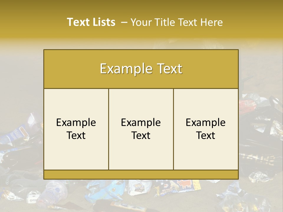 Stone Fill Polluting PowerPoint Template