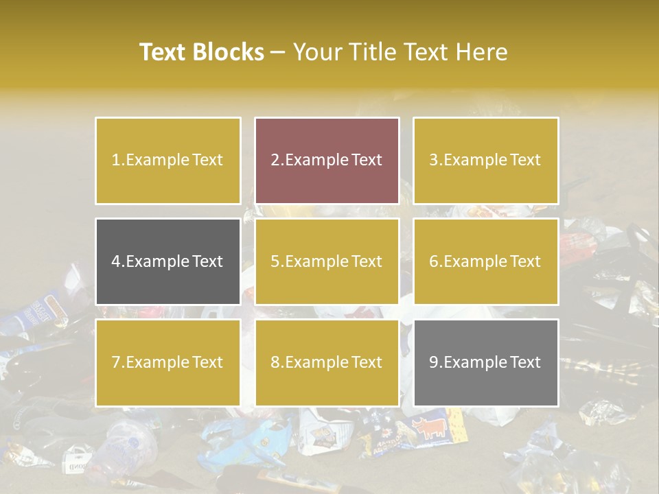 Stone Fill Polluting PowerPoint Template