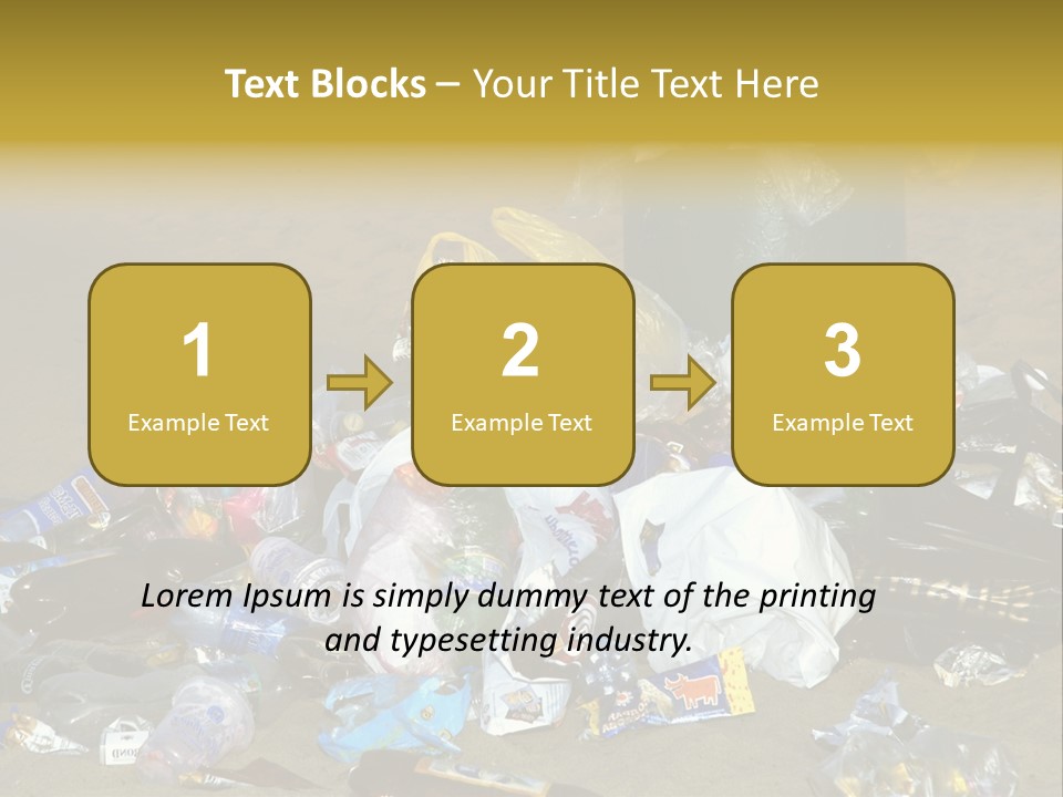 Stone Fill Polluting PowerPoint Template