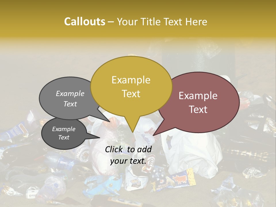 Stone Fill Polluting PowerPoint Template