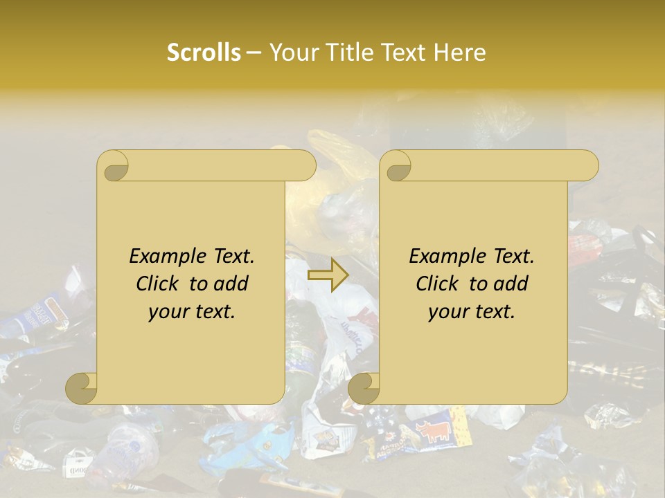 Stone Fill Polluting PowerPoint Template