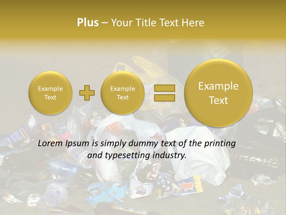 Stone Fill Polluting PowerPoint Template