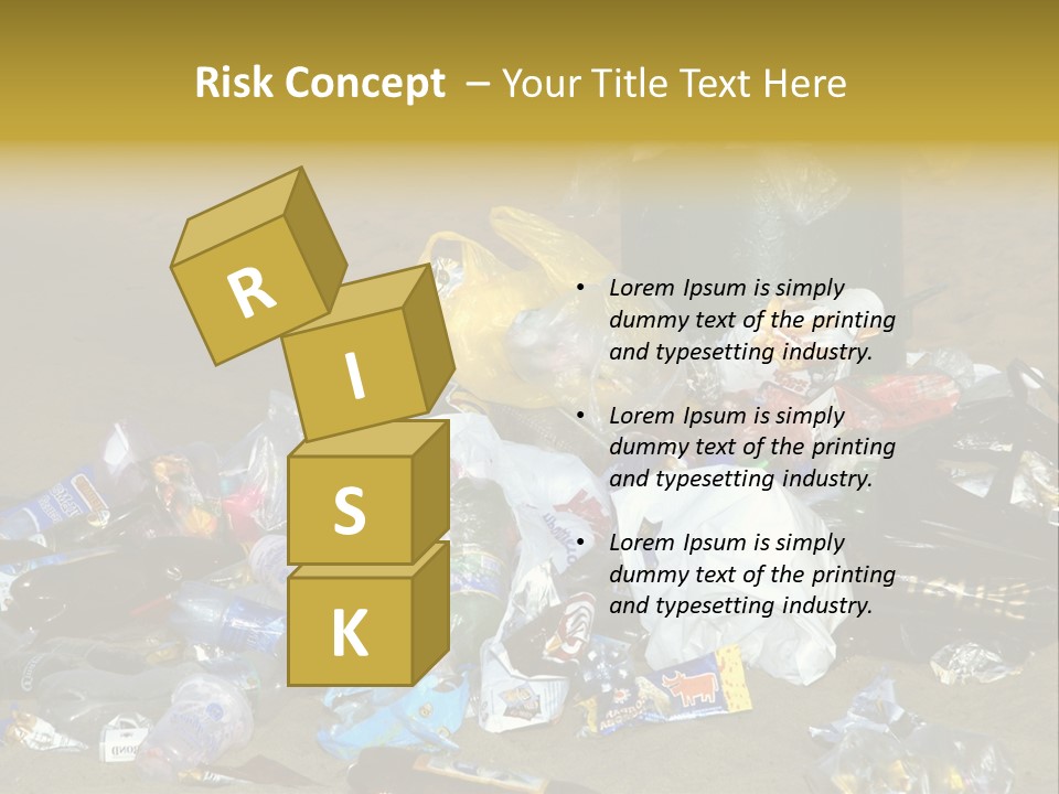 Stone Fill Polluting PowerPoint Template