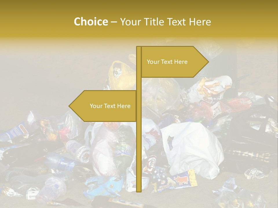 Stone Fill Polluting PowerPoint Template