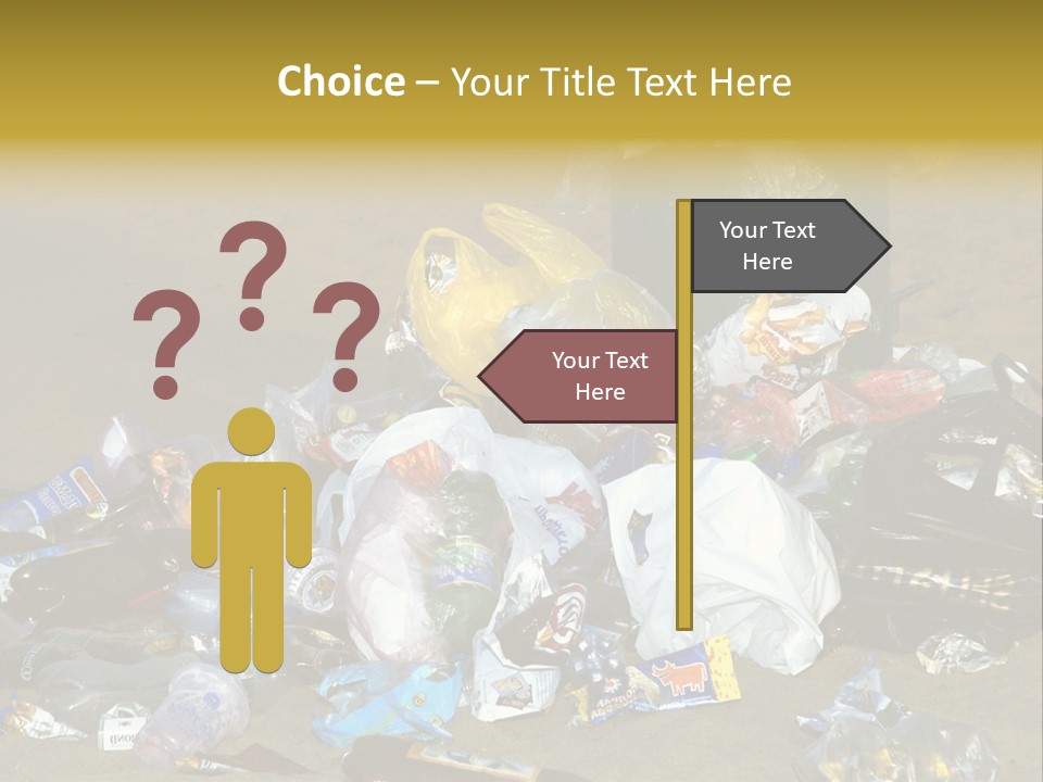 Stone Fill Polluting PowerPoint Template