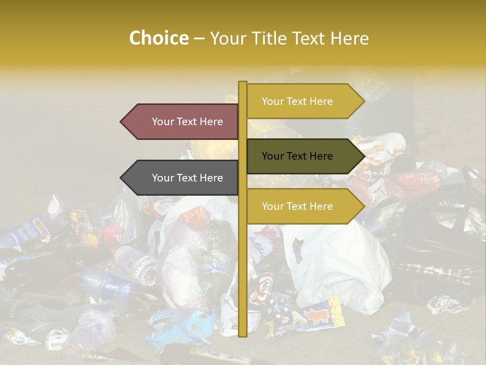 Stone Fill Polluting PowerPoint Template
