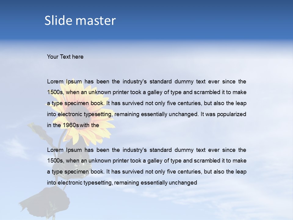 Nature Round Calm PowerPoint Template