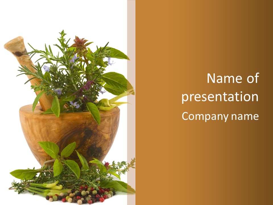 Flower Aroma Organic PowerPoint Template