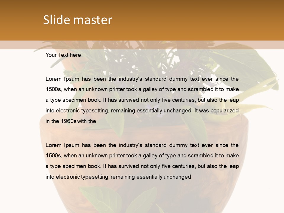 Flower Aroma Organic PowerPoint Template