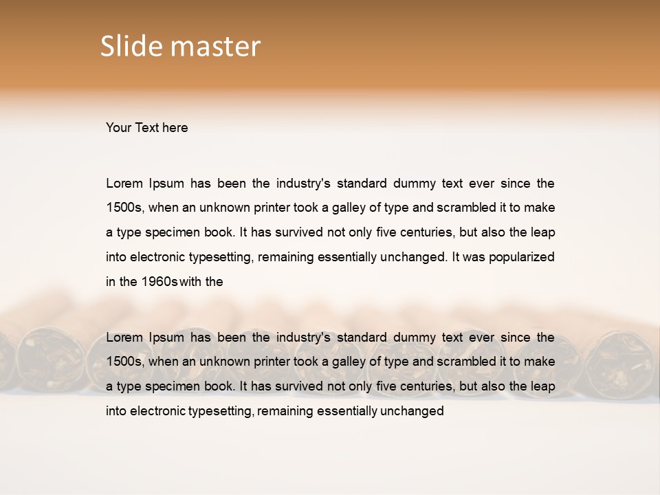 Tub Smoke Asian PowerPoint Template