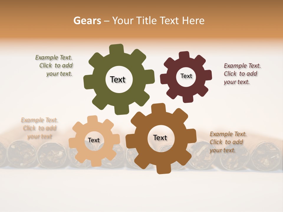 Tub Smoke Asian PowerPoint Template