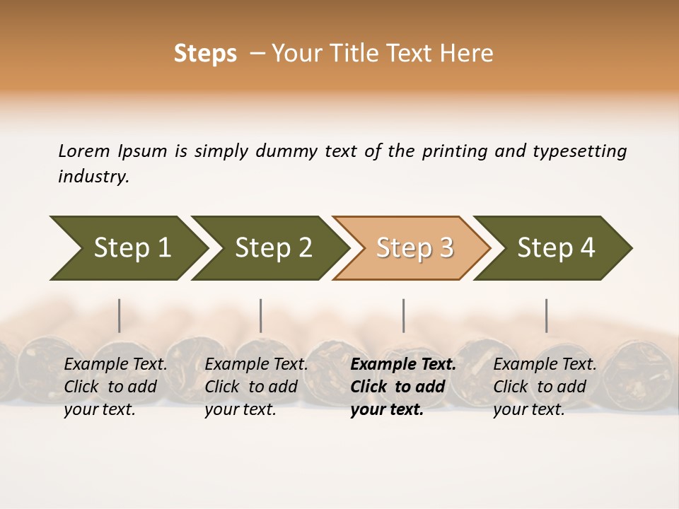 Tub Smoke Asian PowerPoint Template