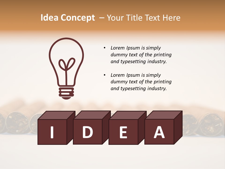 Tub Smoke Asian PowerPoint Template