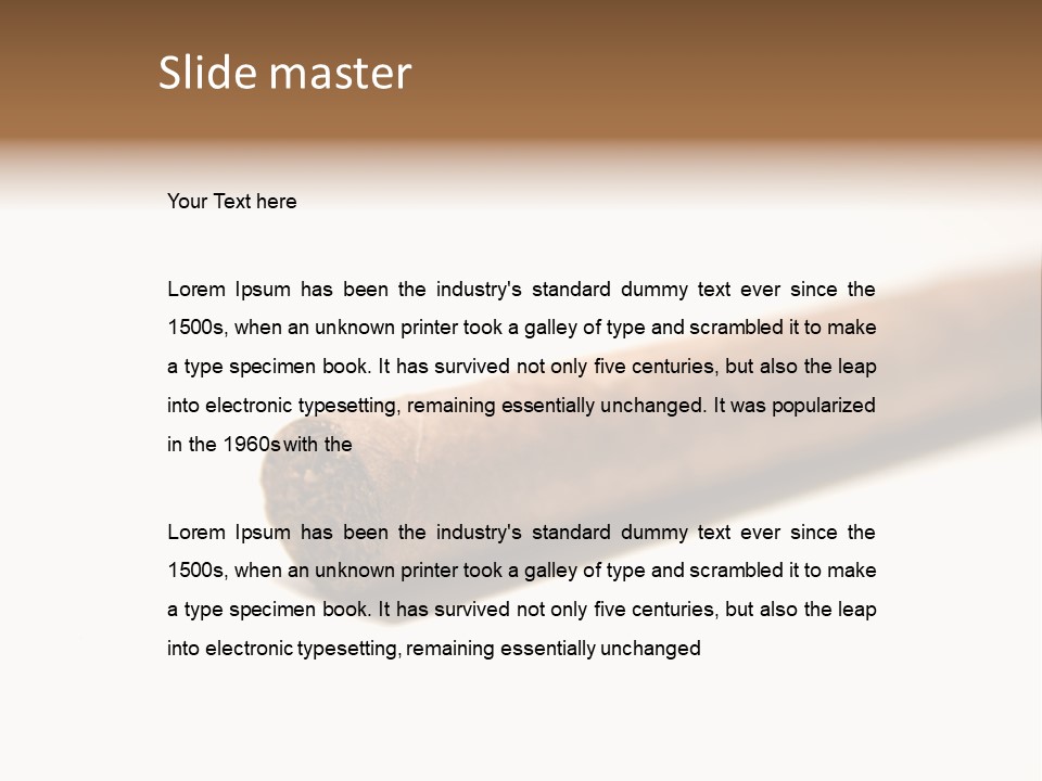 Habit Luxury Bad PowerPoint Template