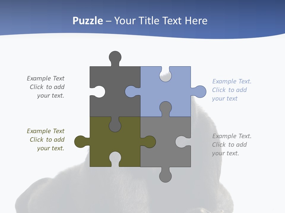 Studio Shot Lying Down Isolated On White PowerPoint Template