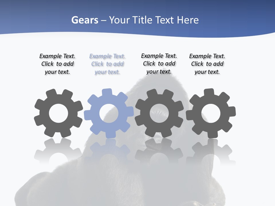 Studio Shot Lying Down Isolated On White PowerPoint Template