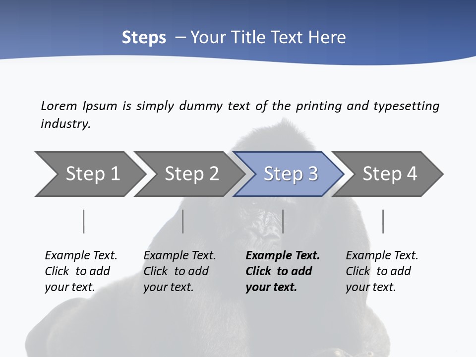 Studio Shot Lying Down Isolated On White PowerPoint Template