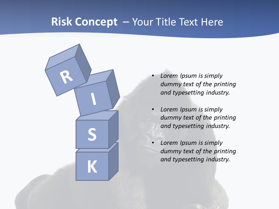 Studio Shot Lying Down Isolated On White PowerPoint Template