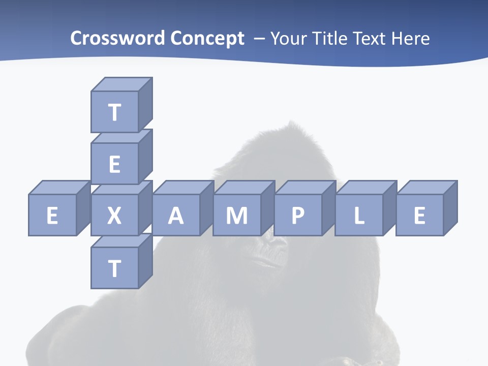 Studio Shot Lying Down Isolated On White PowerPoint Template