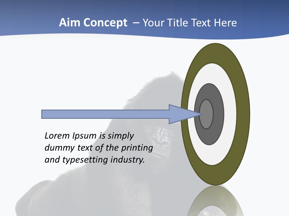 Studio Shot Lying Down Isolated On White PowerPoint Template