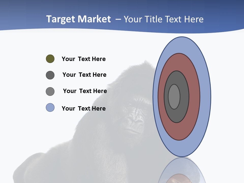 Studio Shot Lying Down Isolated On White PowerPoint Template