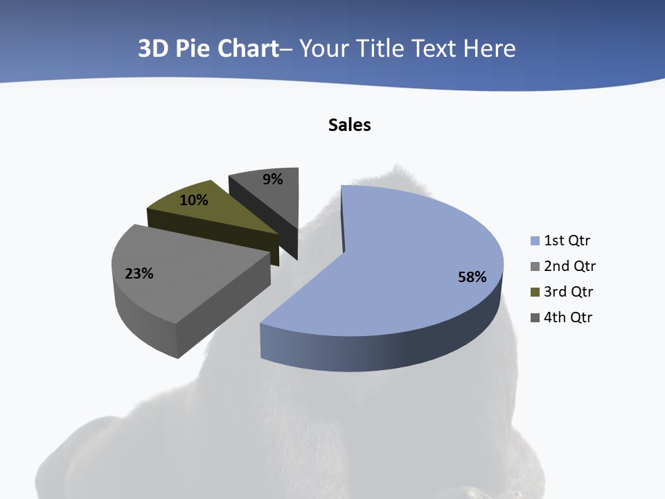 Studio Shot Lying Down Isolated On White PowerPoint Template