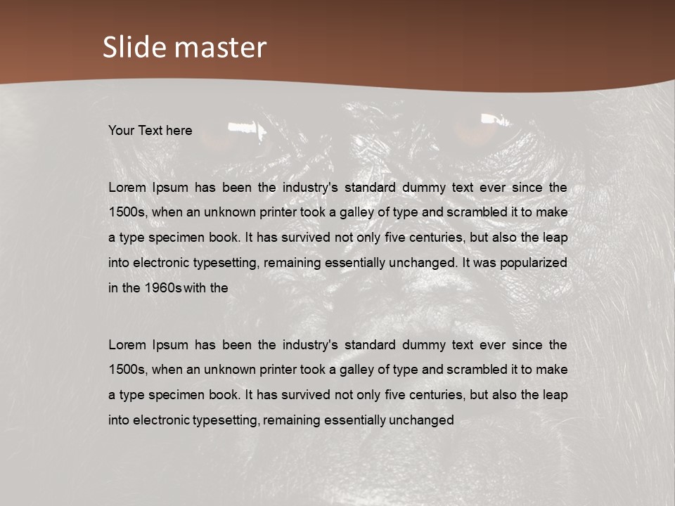 Expressive Studio Shot Isolated On White PowerPoint Template