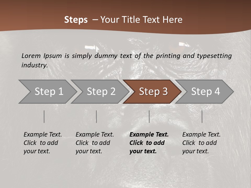 Expressive Studio Shot Isolated On White PowerPoint Template