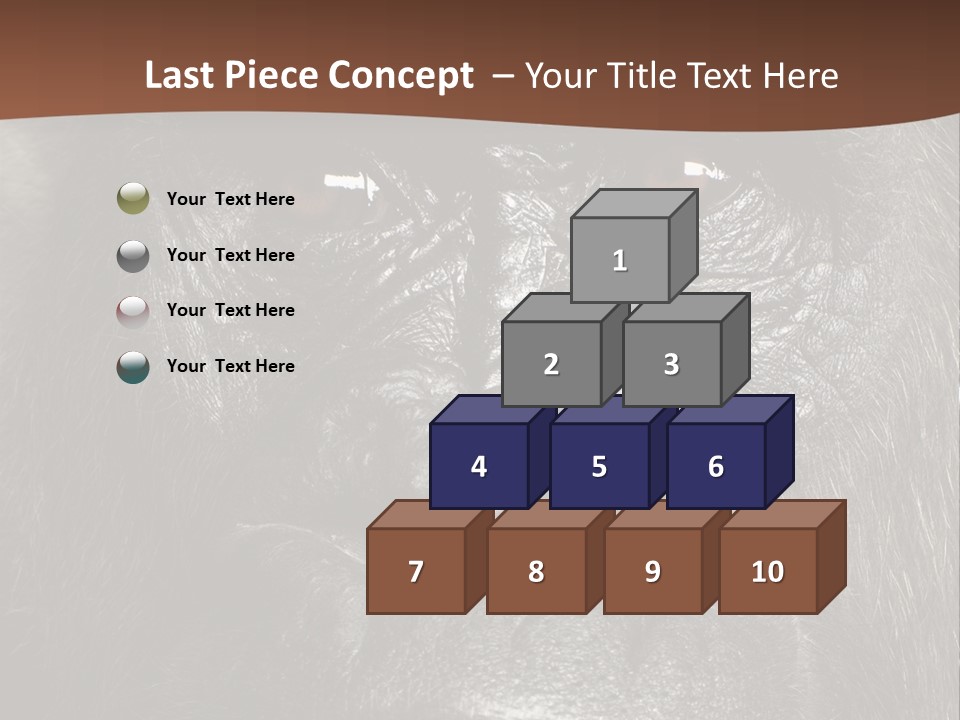 Expressive Studio Shot Isolated On White PowerPoint Template