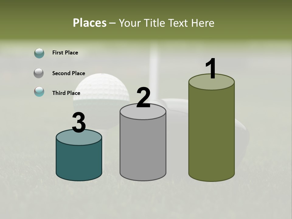 Balle Driver Balle De Golf PowerPoint Template