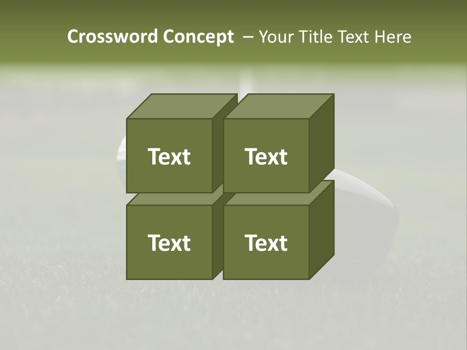 Balle Driver Balle De Golf PowerPoint Template