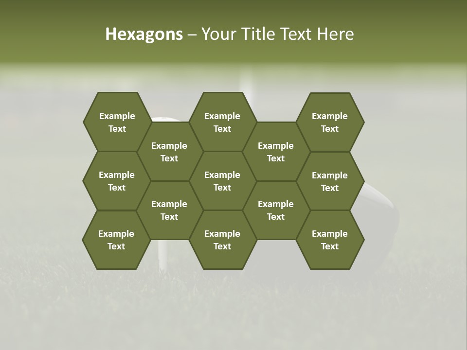 Balle Driver Balle De Golf PowerPoint Template