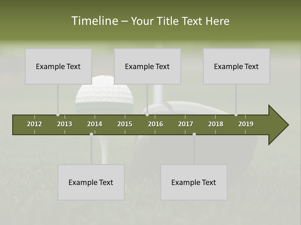 Balle Driver Balle De Golf PowerPoint Template