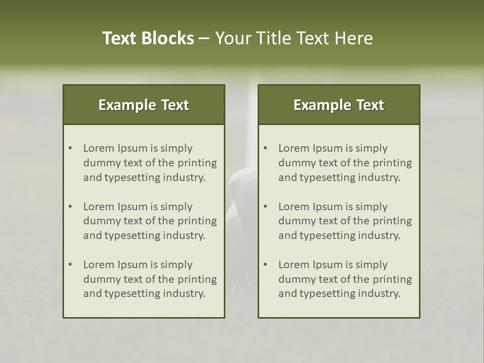 Balle Driver Balle De Golf PowerPoint Template