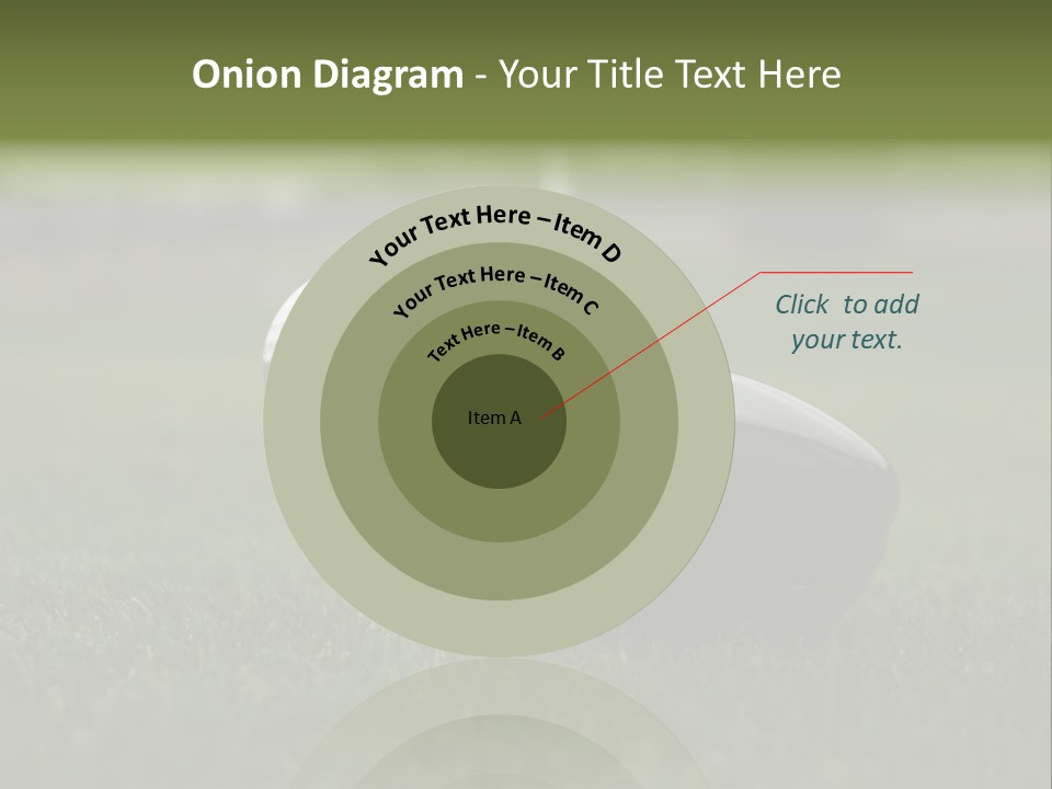 Balle Driver Balle De Golf PowerPoint Template