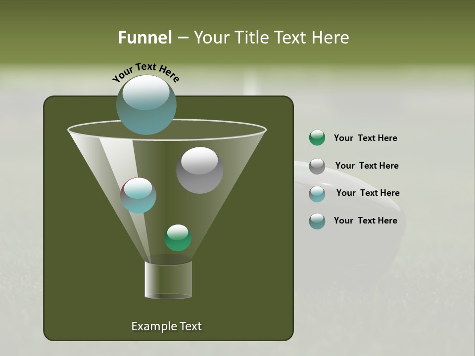 Balle Driver Balle De Golf PowerPoint Template
