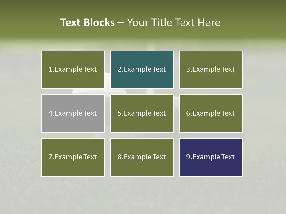 Balle Driver Balle De Golf PowerPoint Template