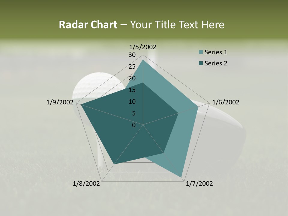 Balle Driver Balle De Golf PowerPoint Template