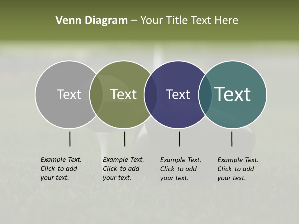 Balle Driver Balle De Golf PowerPoint Template